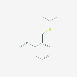 molecular formula C12H16S B14112153 Isopropyl(2-vinylbenzyl)sulfane 