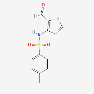 molecular formula C12H11NO3S2 B14112208 N-(2-Formylthiophen-3-yl)-4-methylbenzenesulfonamide 