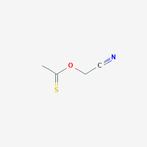 molecular formula C4H5NOS B14112268 O-(cyanomethyl) ethanethioate 