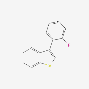 molecular formula C14H9FS B14112278 3-(2-Fluorophenyl)benzo[b]thiophene 