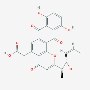 molecular formula C25H18O9 B141124 Sapurimycin CAS No. 133021-37-1