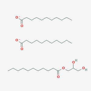 molecular formula C36H70O8-2 B14112441 2,3-Dihydroxypropyl undecanoate;undecanoate 