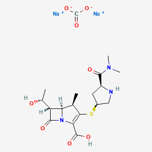molecular formula C18H25N3Na2O8S B14112465 Meropenem sodium carbonate [who-DD] 