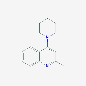 molecular formula C15H18N2 B14112509 2-Methyl-4-(piperidin-1-yl)quinoline 