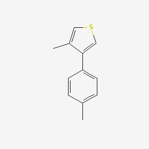 molecular formula C12H12S B14112680 3-Methyl-4-(p-tolyl)thiophene 