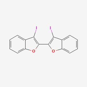 molecular formula C16H8I2O2 B14112730 3,3'-Diiodo-2,2'-bibenzofuran 
