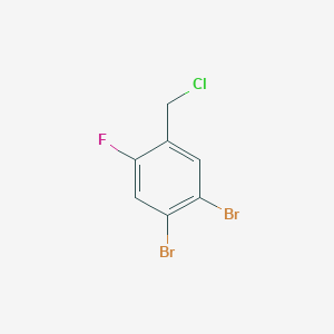 molecular formula C7H4Br2ClF B1411277 4,5-Dibromo-2-fluorobenzyl chloride CAS No. 1807181-81-2