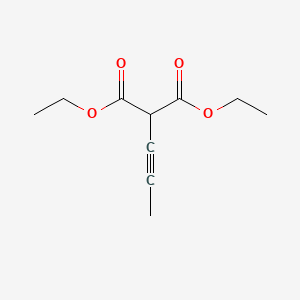 molecular formula C10H14O4 B14112770 Diethyl 2-prop-1-ynylpropanedioate 