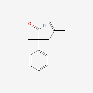 molecular formula C13H16O B14112783 2,4-Dimethyl-2-phenyl-4-pentenal 
