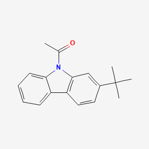 molecular formula C18H19NO B14112816 9-Acetyl-2-tert-butylcarbazole 