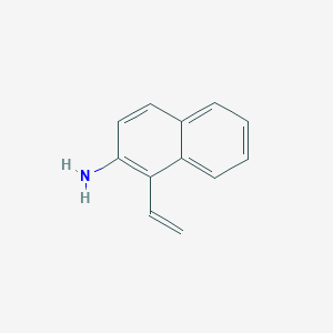 molecular formula C12H11N B14112837 1-Ethenylnaphthalen-2-amine 