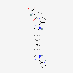 molecular formula C33H39N7O3 B14112874 Monodes(N-carboxymethyl)valineDaclatasvir 