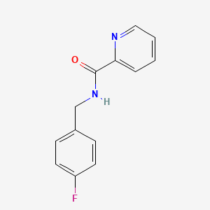 molecular formula C13H11FN2O B14112878 N-[(4-fluorophenyl)methyl]pyridine-2-carboxamide 