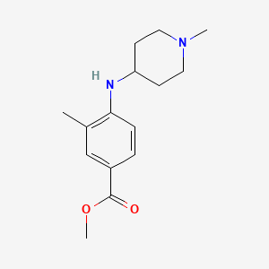 molecular formula C15H22N2O2 B14112884 Methyl 3-methyl-4-((1-methylpiperidin-4-yl)amino)benzoate 