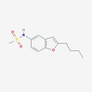molecular formula C13H17NO3S B141129 N-(2-butylbenzofuran-5-yl)methanesulfonamide CAS No. 437652-07-8