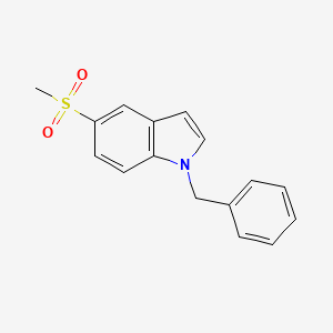 molecular formula C16H15NO2S B14112923 1-benzyl-5-methanesulfonyl-1H-indole 