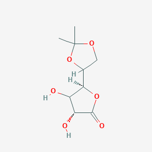 molecular formula C9H14O6 B14113038 L-Gulonic acid, 5,6-O-(1-methylethylidene)-, g-lactone 