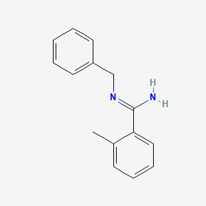 molecular formula C15H16N2 B14113056 N-Benzyl-2-methylbenzenecarboximidamide 