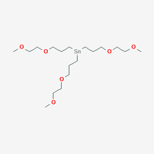 molecular formula C18H39O6Sn B141132 Tris[3-(2-methoxyethoxy)propyl]tin CAS No. 130691-03-1