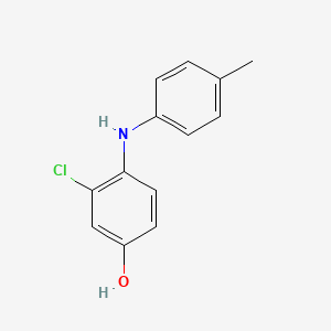 molecular formula C13H12ClNO B14113534 3-Chloro-4-(p-tolylamino)phenol 