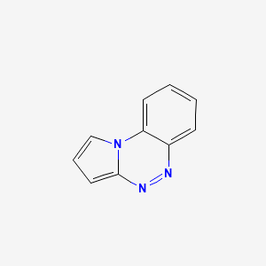 molecular formula C10H7N3 B14113552 Benzo[e]pyrrolo[2,1-c][1,2,4]triazine 