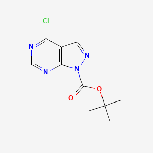 molecular formula C10H11ClN4O2 B1411357 tert-butyl 4-chloro-1H-pyrazolo[3,4-d]pyrimidine-1-carboxylate CAS No. 943324-22-9