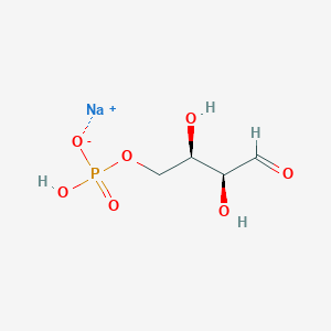molecular formula C4H8NaO7P B14113630 sodium;[(2R,3S)-2,3-dihydroxy-4-oxobutyl] hydrogen phosphate 