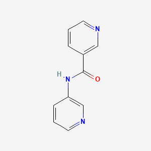molecular formula C11H9N3O B14113667 Nicotinamide, N-(3-pyridyl)- CAS No. 13160-06-0