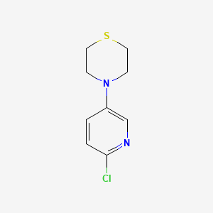 molecular formula C9H11ClN2S B14113698 4-(6-Chloropyridin-3-yl)thiomorpholine 