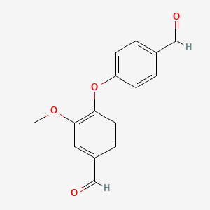 molecular formula C15H12O4 B14113778 Vanillin benZaldehyde 