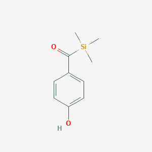 molecular formula C10H14O2Si B14113959 (4-Hydroxyphenyl)(trimethylsilyl)methanone 