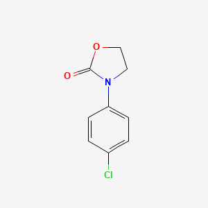 molecular formula C9H8ClNO2 B14113976 3-(4-Chlorophenyl)-1,3-oxazolidin-2-one CAS No. 5198-49-2