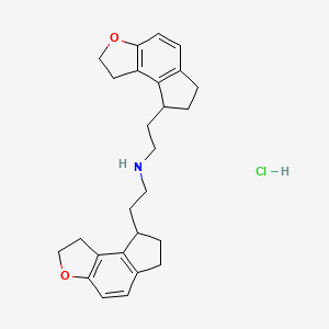 molecular formula C26H32ClNO2 B14113981 bis(2-(2,6,7,8-tetrahydro-1H-indeno[5,4-b]furan-8-yl)ethyl)aMine (hydrochloride) 