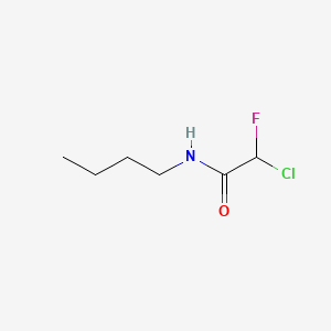 molecular formula C6H11ClFNO B14113992 N-butyl-2-chloro-2-fluoroacetamide 