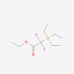 molecular formula C10H20F2O2Si B14114116 Ethyl 2,2-Difluoro-2-(triethylsilyl)acetate 