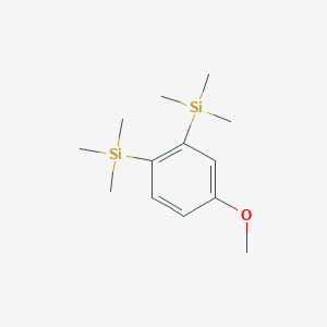 molecular formula C13H24OSi2 B14114146 4-Methoxy-1,2-bis(trimethylsilyl)benzene 