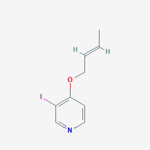 molecular formula C9H10INO B14114174 4-[(2E)-But-2-EN-1-yloxy]-3-iodopyridine 