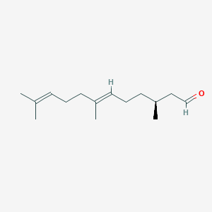 molecular formula C15H26O B14114185 3S,7,11-Trimethyl-6E,10-dodecadienal CAS No. 194934-66-2