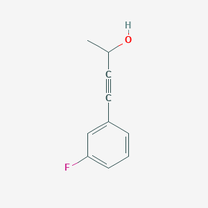 molecular formula C10H9FO B14114190 4-(3-Fluorophenyl)but-3-yn-2-ol 