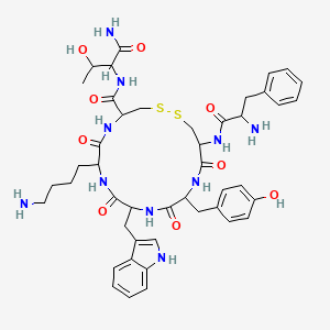 molecular formula C45H58N10O9S2 B14114346 Cap 232; tln 232 