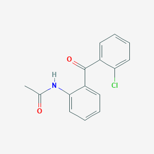 molecular formula C15H12ClNO2 B14114382 N-(2-(2-chlorobenzoyl)phenyl)acetamide 