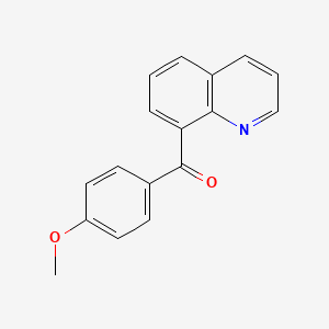 molecular formula C17H13NO2 B14114426 8-(4-Methoxybenzoyl)quinoline 