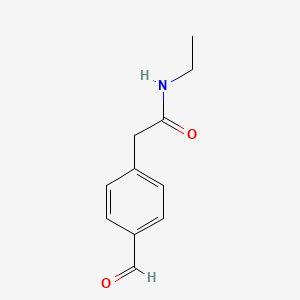 molecular formula C11H13NO2 B14114433 N-Ethyl-2-(4-formylphenyl)acetamide 