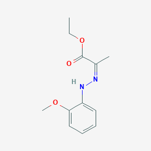 molecular formula C12H16N2O3 B14114462 ethyl (2Z)-2-[(2-methoxyphenyl)hydrazinylidene]propanoate CAS No. 20538-15-2