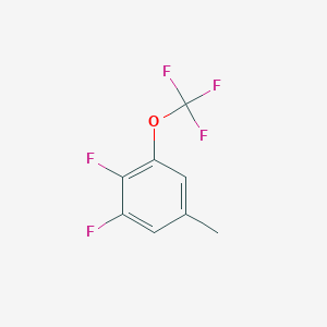 molecular formula C8H5F5O B1411451 3,4-Difluoro-5-(trifluoromethoxy)toluene CAS No. 1806314-99-7
