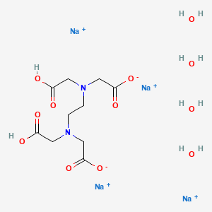 molecular formula C10H22N2Na4O12+2 B14114538 Tetrasodium;2-[2-[carboxylatomethyl(carboxymethyl)amino]ethyl-(carboxymethyl)amino]acetate;tetrahydrate 