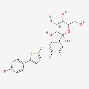 molecular formula C24H25FO6S B14114569 Canagliflozin Impurity 10 