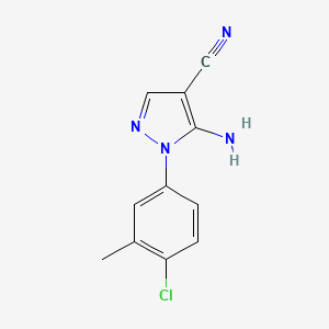 5-Amino-1-(4-chloro-3-methyl-phenyl)-1H-pyrazole-4-carbonitrile