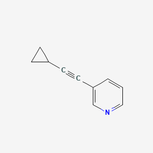 molecular formula C10H9N B14114794 3-(2-Cyclopropylethynyl)pyridine 
