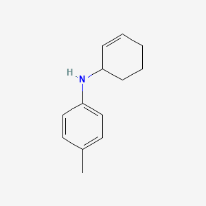 molecular formula C13H17N B14114805 N-(cyclohex-2-en-1-yl)-4-methylaniline 